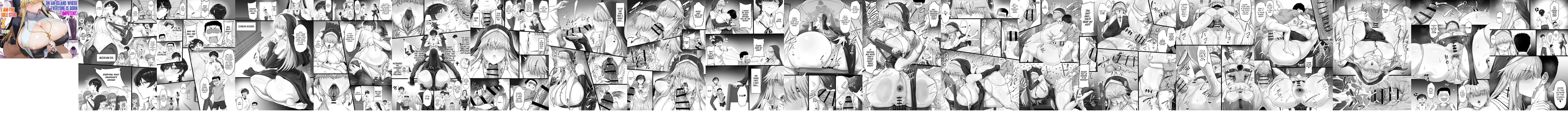 [Anabuki Bouhatei] ED Shika Umarenai Shima de Yuiitsu no Zetsurin 3 | On an Island where Everyone is Born Impotent, I am the Sole Stud 3 [English] [Omega Scans]